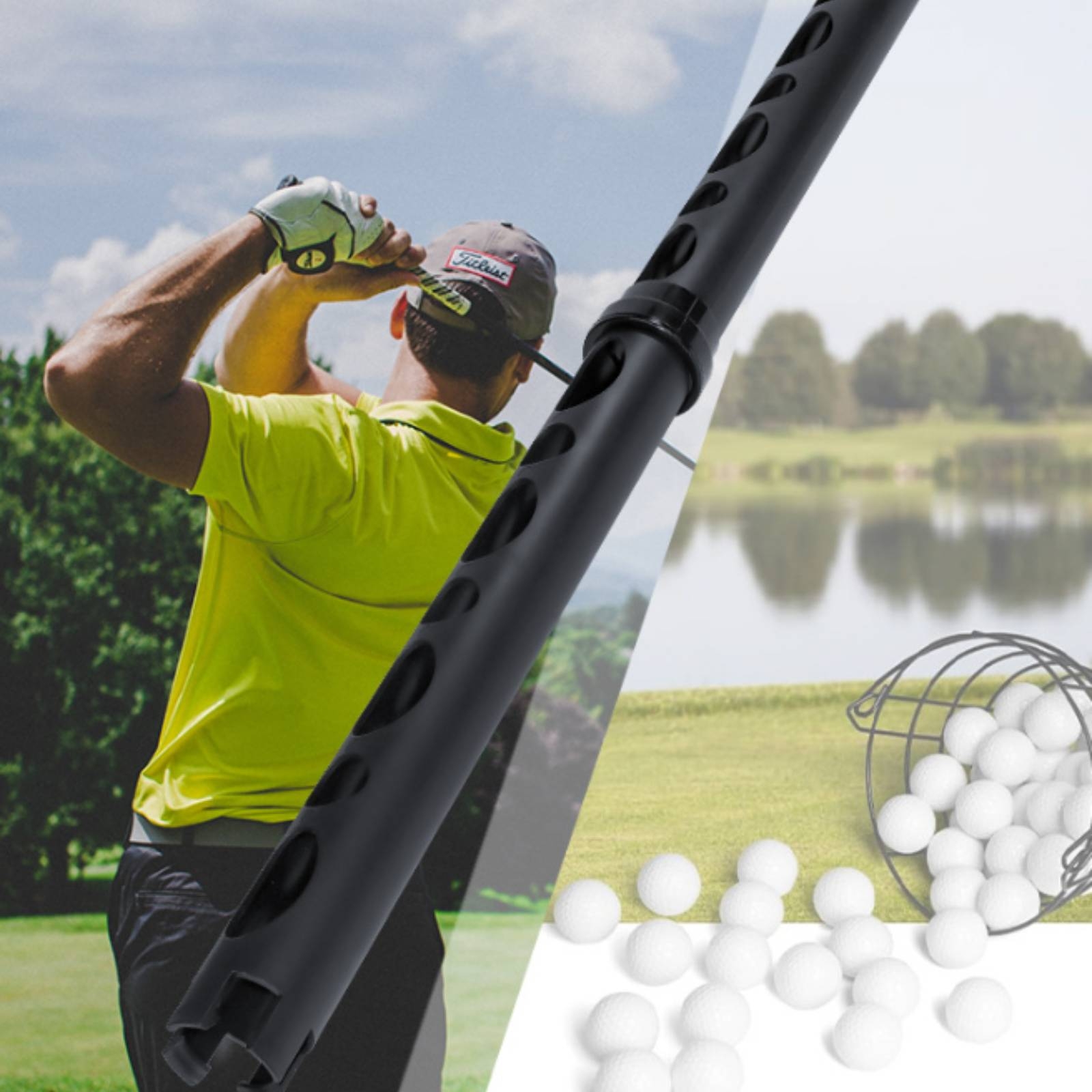 Sports Equipment With A - Golf Ball Picker Tube Detachable Golf