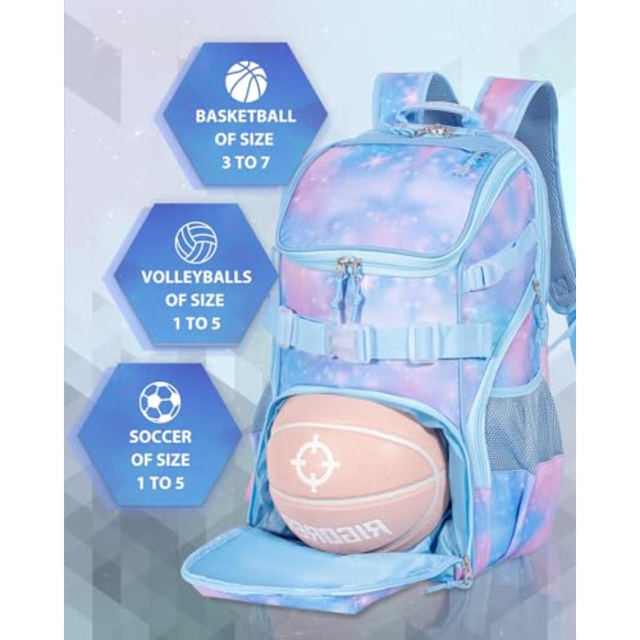 Basketba Backpack Woen Fit Soc - Sports Equipment With A 评论和价格