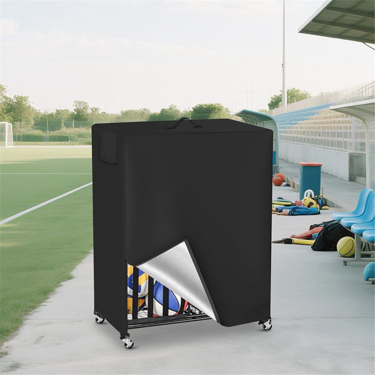 Basketball Rack Cover Garage S - Sports Equipment Storage Rack 评论和价格