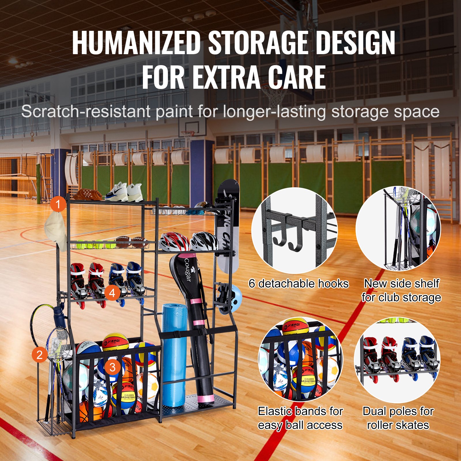 Golf Storage Garage Organizer, - Sports Equipment Cart 评论和价格
