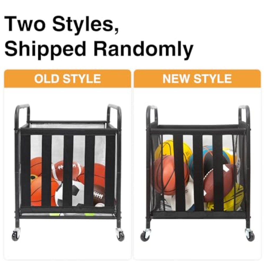Rolling Sports Ball Storage Ca - Sports Equipment Cart 评论和价格