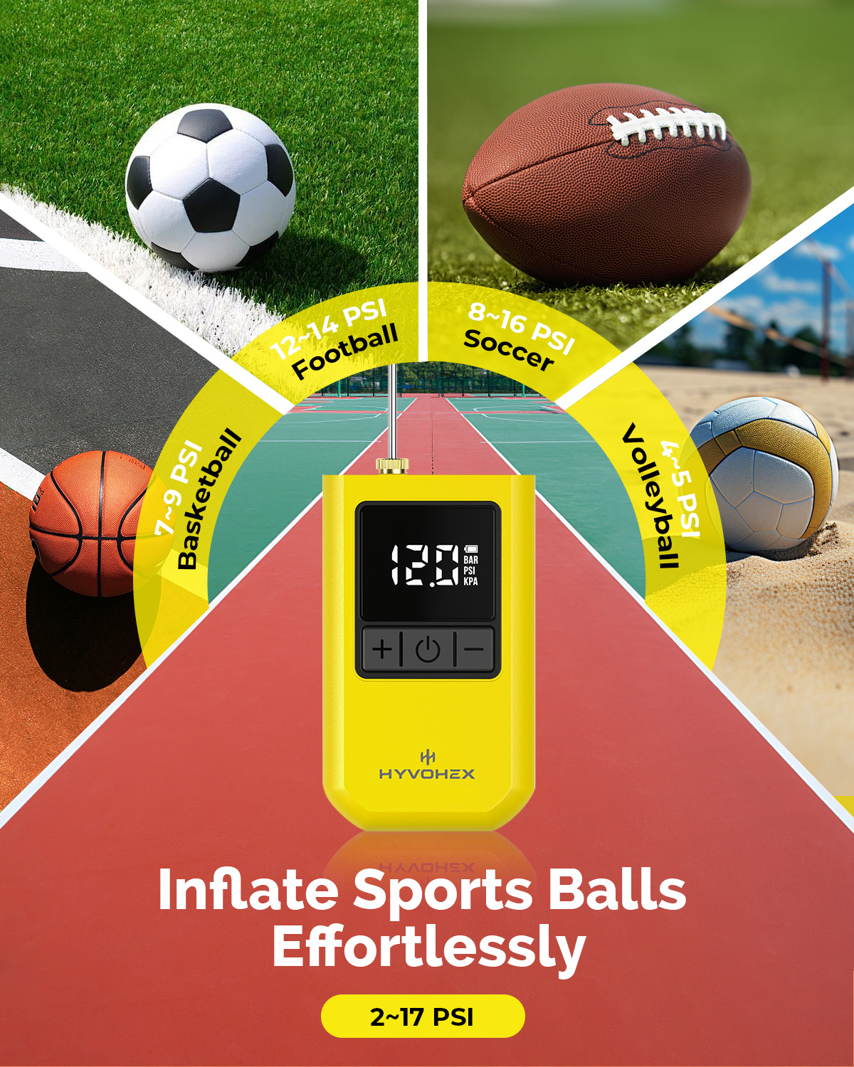 New HYVOHEX P100 Electric Ball - Basketball Pump Needle 评论和价格