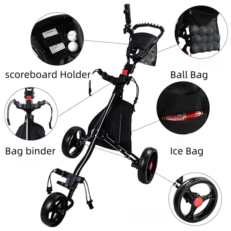 2026 Three-Wheeled Foldable Al - Sports Equipment Cart 评论和价格