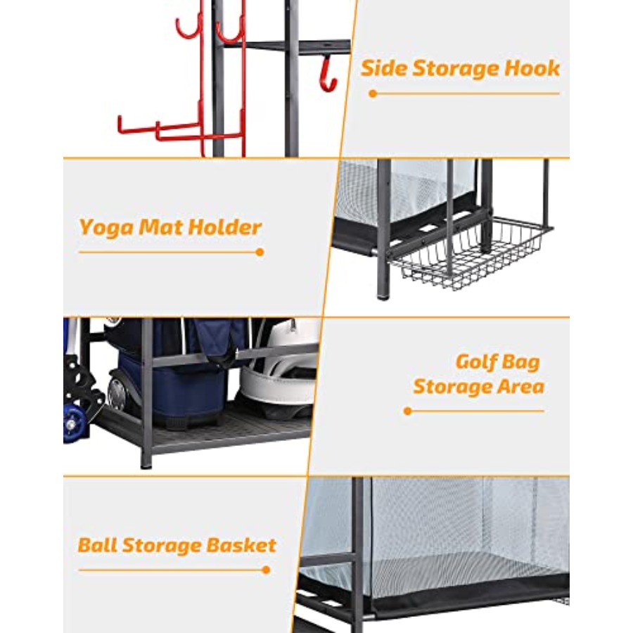 Extra Large Golf Storage Ball  - Sports Equipment Storage Rack 评论和价格