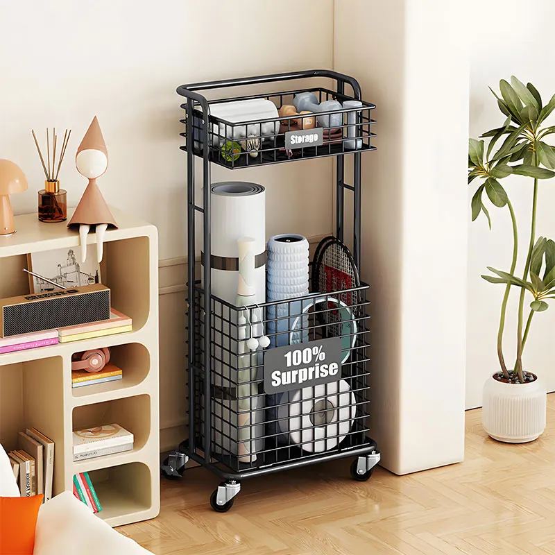 Home With Wheels Yoga Mat Stor - Sports Equipment Cart 评论和价格