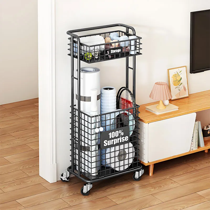 Home With Wheels Yoga Mat Stor - Sports Equipment Cart 评论和价格