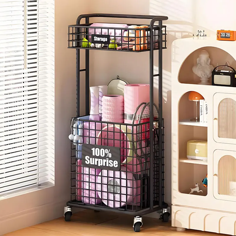 Home With Wheels Yoga Mat Stor - Sports Equipment Cart 评论和价格