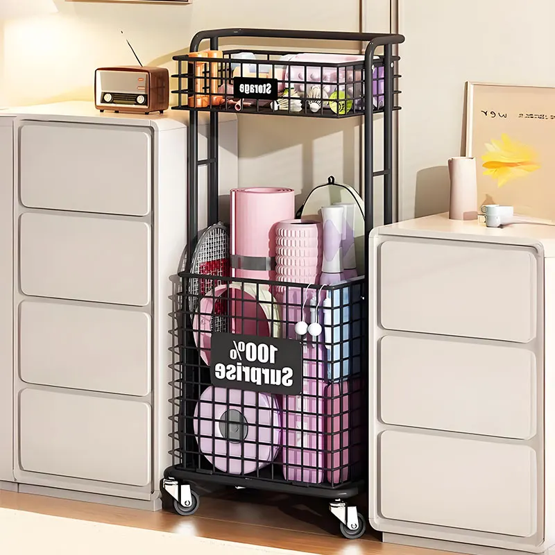 Home With Wheels Yoga Mat Stor - Sports Equipment Cart 评论和价格