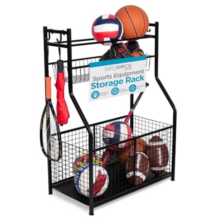 Sports Equipment Ball Organize - Sports Equipment Storage Rack 评论和价格