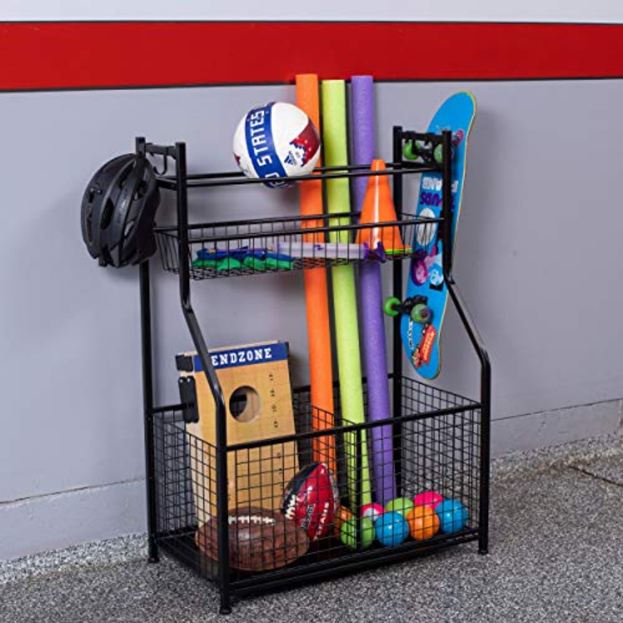 Sports Equipment Ball Organize - Sports Equipment Storage Rack 评论和价格