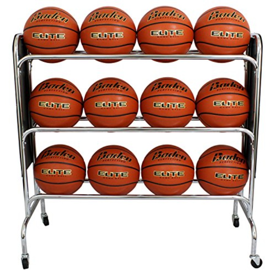 Steel Basketball Rack with Whe - Sports Equipment Storage Rack 评论和价格
