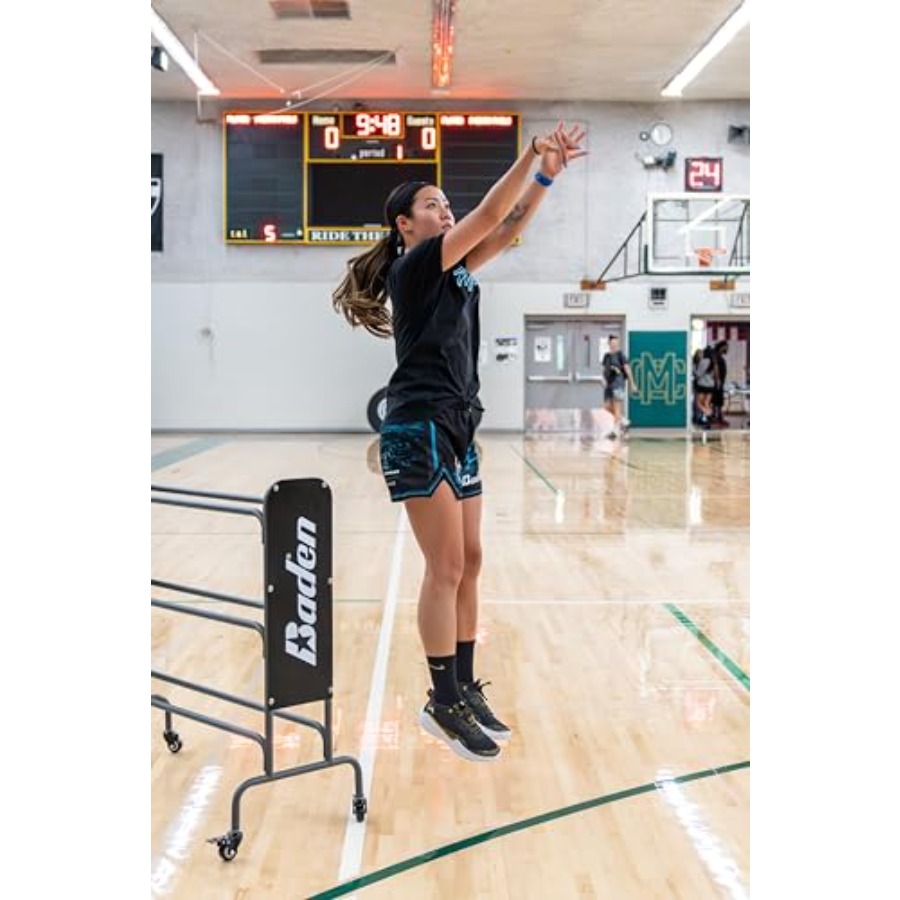 Steel Basketball Rack with Whe - Sports Equipment Storage Rack 评论和价格
