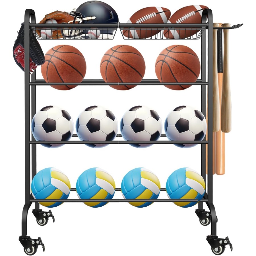 Basketball Racks Holder for Ba - Sports Equipment Storage Rack 评论和价格