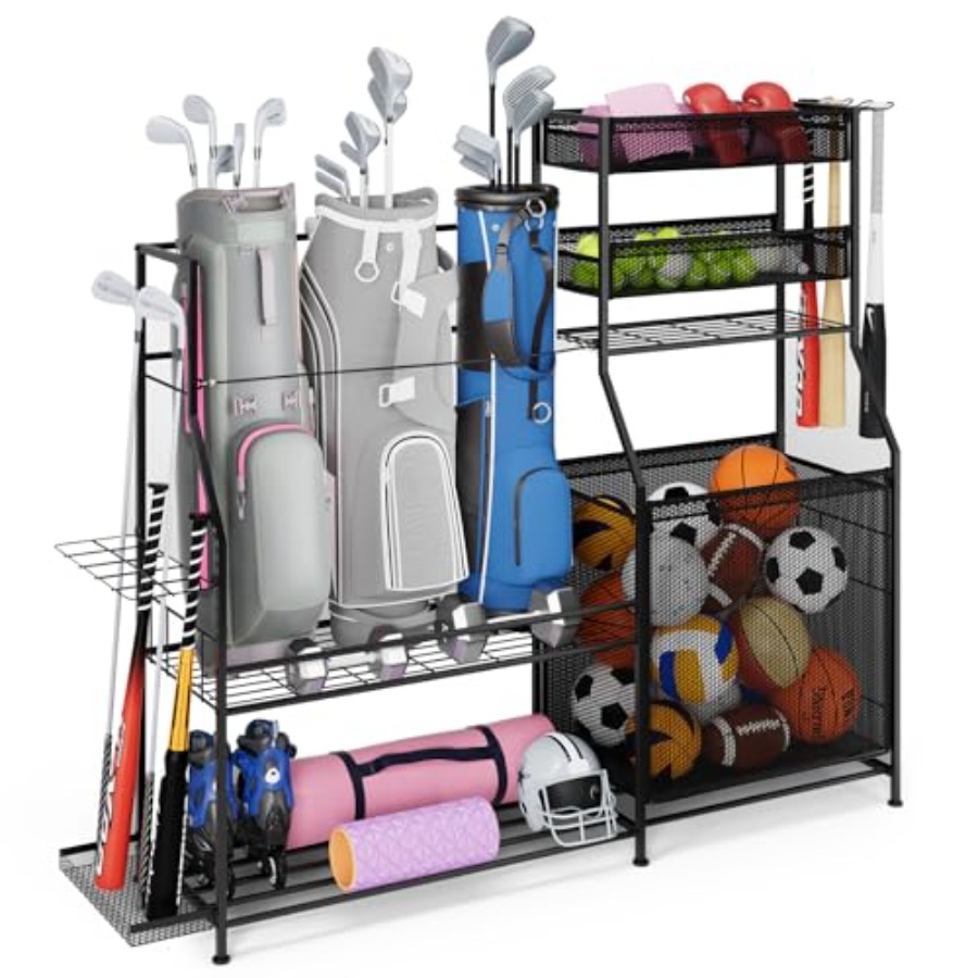 Garage Sports Equipment Organi - Sports Equipment Storage Rack 评论和价格