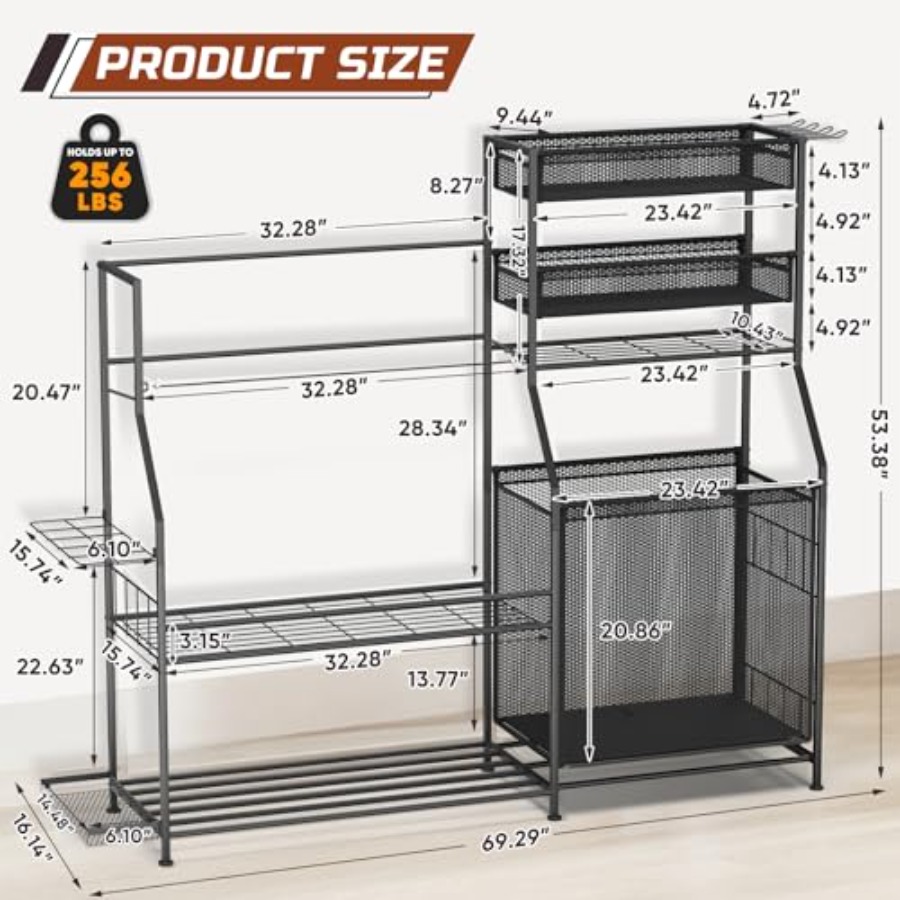 Garage Sports Equipment Organi - Sports Equipment Storage Rack 评论和价格
