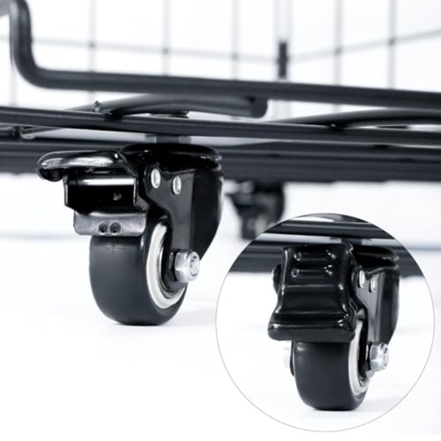 Heavy-Duty Folding Ball Cart w - Sports Equipment Cart 评论和价格